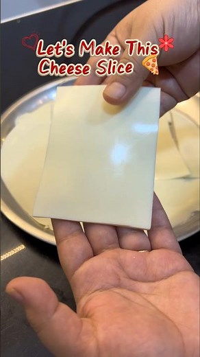 🧀 Homemade Cheese Slices Recipe | Only 4 Ingredients | Easy & Delicious #shorts #viral #trending