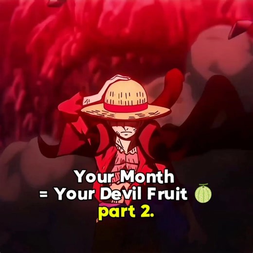 Your Month = Your Devil Fruit 🍈 | One Piece Powers | #anime #shorts