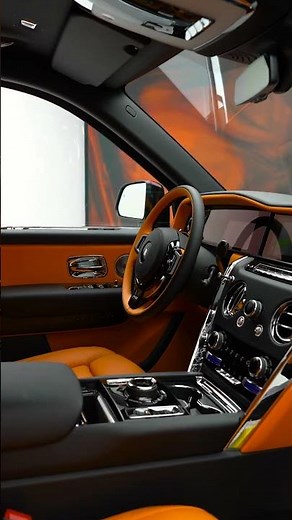 2026 Rolls Royce Cullinan Black Exterior and Orange Interior