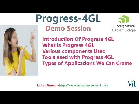 Progress-4GL| Introduction Of Progress 4GL ‪@vitechtalks‬ | What is Progress 4GL | VITechTalks