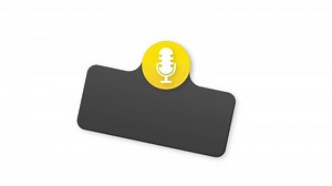 Podcast. Badge, icon, stamp, logo. Motion graphics.