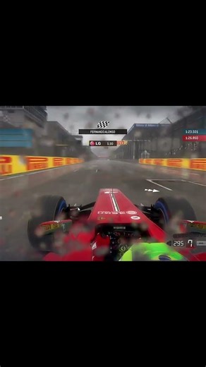 F1 Rain Race Gameplay 🌧️ | Extreme Wet Track Driving! #shorts #f1 #gaming