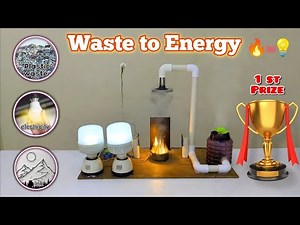 World’s Best Waste to Energy Project 🔥 | Plastic Waste to FREE Electricity & Ink (DIY)