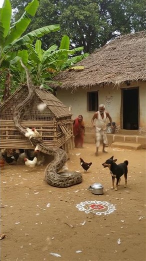 This Brave Hen Just Defeated a Snake Ten Times Her Size!