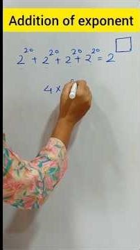 addition of exponent ⚡ step by step 🔥|#mathematics #mathematics