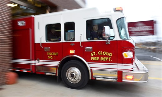 St. Cloud firefighters rescue two from house fire