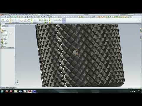 Solidworks Tutorial : Creating a Knurl Surface