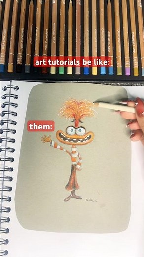 🫡🤩😭✋💔 art tutorials be like: inside out #shorts #tiktok #youtube