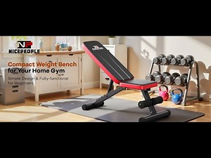 Ultimate Home Gym Upgrade! NICEPEOPLE Foldable Weight Bench Full Review 💪