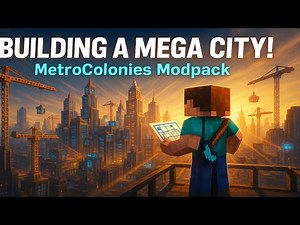 Minecraft: MetroColonies Modpack – Building a Mega City from Scratch!