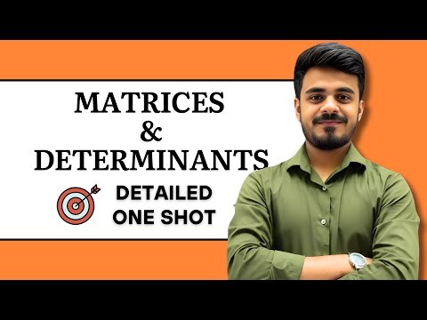 Complete MATRICES & DETERMINANTS in 3 HOURS!!!| DETAILED ONE SHOT 🔥| APPLIED MATHS CBSE 2026