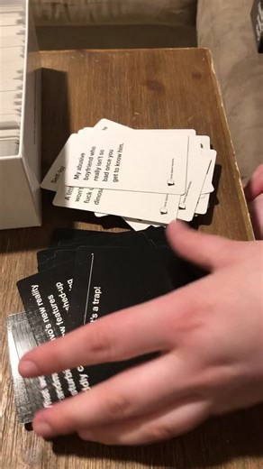 I’m so sorry y’all 😂 #cardsagahumanity #foryou #fyp #bored