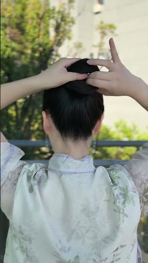 Elegant Chinese Hairpin Bun Tutorial ✨ Easy & Graceful Long Hair Updo