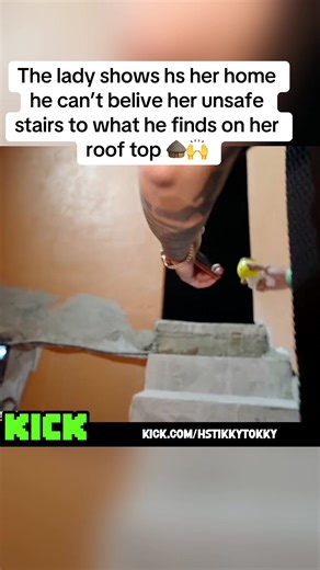 Surprising Discovery on a Rooftop: A Journey Up Unsafe Stairs