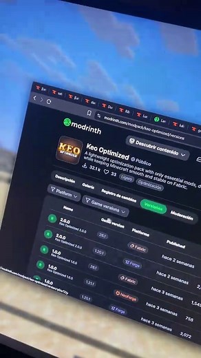 Keo Optimized: Modpack de Optimización Eficaz