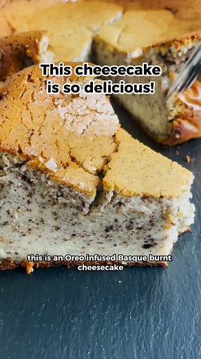 31K views · 270 reactions | Oreo Infused Basque Burnt Cheesecake #dessert #sweettooth #easyrecipe #oreos #cheesecake #reels | Josh Elkin | Facebook