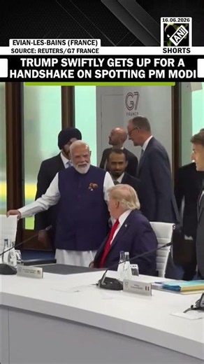 PM Modi, President Donald Trump seen sitting together after handshake at G7 Summit