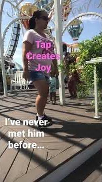 Surprised while Tap Dancing on Boardwalk. Learn how to tap dance online. Tap dance Improv #shorts