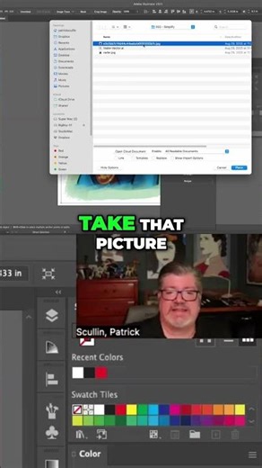 Illustrator Place: Adding Images to Your Files! #shorts