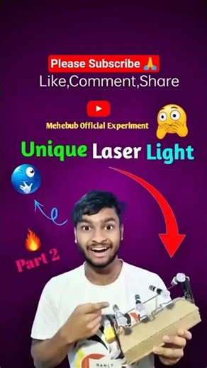 😲Laser Light Ka Full Making 🔥✅ #experiment #laserlight #shorts #viral