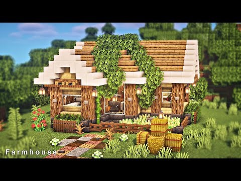 Minecraft | How to Build a Small Farmhouse | Tutorial