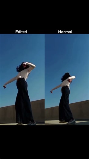 Edited vs Normal dance video 😭I tried my best…Tell me how is it? #shorts #dance