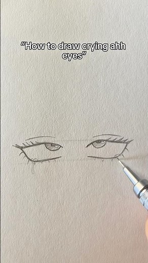 How to draw crying eyes