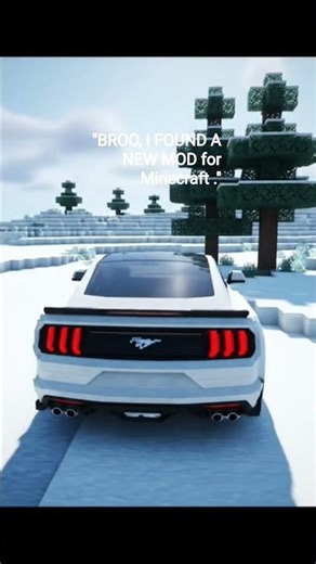 the car mod Ford Mustang GT #caredit #minecraft #4danimation