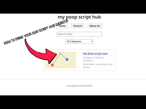 How to make your own roblox script hub!