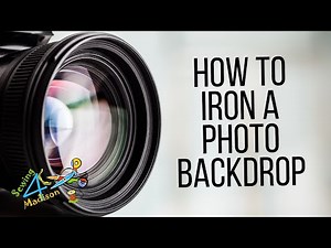 How to iron a photo backdrop - photography backdrops - DIY photo backdrop