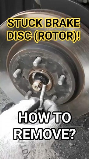 How To Remove A Stuck Brake Disc (Rotor) On Toyota And Lexus Vehicles?