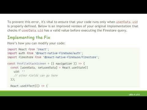 Solving Undefined is not an object (evaluating 'userData.id') Error in React Native