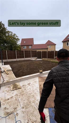 🏡 Getting that fresh turf down 🙌🏻 #grass #turf #fresh #freshgrass #autumn #home #garden #soil #lawn #stripes | Turner's Garden Landscapes LTD
