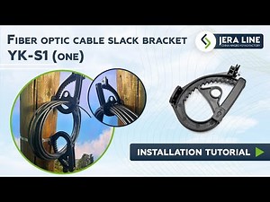 How to secure the slack of fiber optic cables during overhead cable line installation, by YK-S1 One