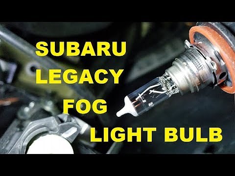 Subaru Legacy Fog Light Bulb Install
