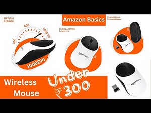 amazon basics Wireless Mouse | 2.4 Ghz with USB Nano Receiver | 1000 DPI Optical Tracking