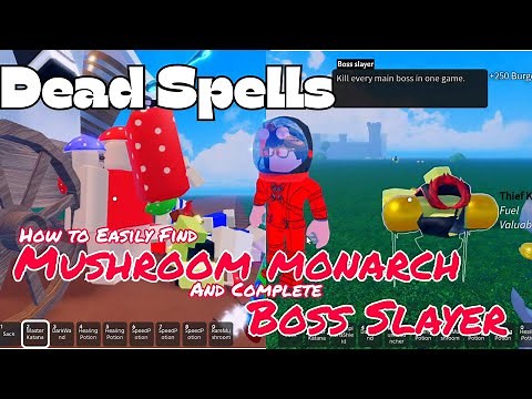 🔥FIND Mushroom Monarch EASILY! Alien Class Boosts Spawn Rate 3X | Dead Spells Boss Slayer Guide