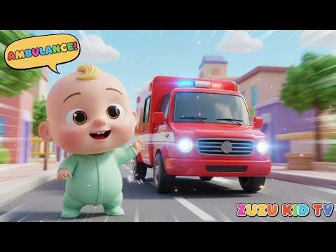 Ambulance Siren Song | Emergency Rescue Sounds & Helping Heroes Song for Kids