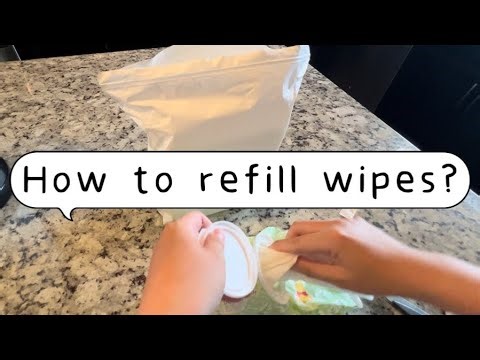 How to refill Huggies wipes?