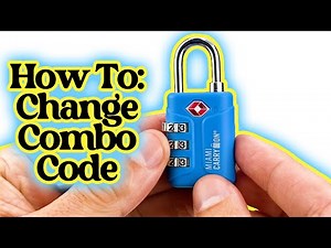 TSA Approved 3-Dial Combination Lock Instructional - Miami CarryOn