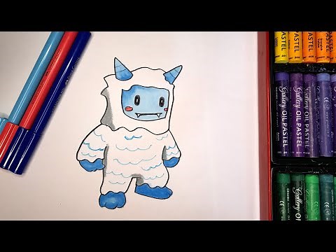 Stumble Guys Skin Frost Yeti - Drawing Tutorial