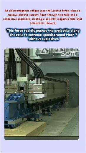 this experimently demonstration how electromagnetic rail gun works #science #electromagnetic