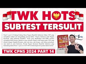 2024 CPNS and Civil Service TWK Questions