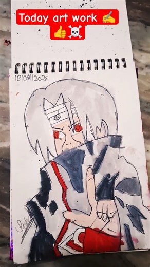 drawing is itachi from akatski