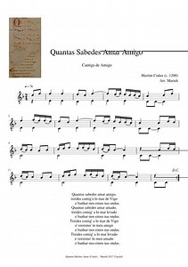 » Partitura de Martin Codax | Partituras.org