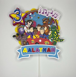 3D Wiggles Shaker Cake Topper - Etsy Australia