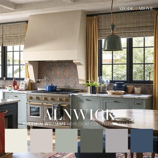 Alnwick Sherwin Williams Whole House Color Scheme | Interior Paint Swatches (PDF Download) - Etsy