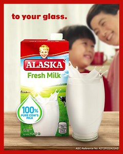 3.7K views · 383 reactions | Tuwing umaga, punuin ang bawat baso ng 100% freshness mula sa aming farm! Alaska Fresh –– gawa sa 100% pure cow’s milk –– from grass to glass. | Alaska Nanay Club | Facebook