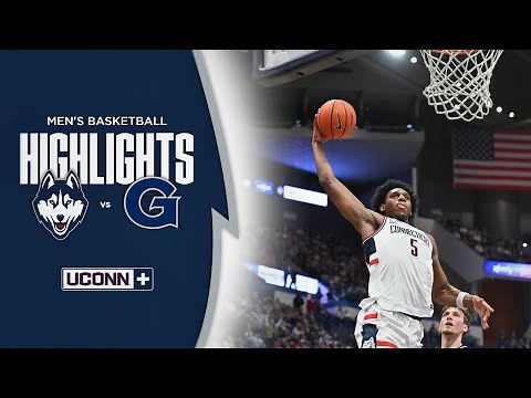 HIGHLIGHTS | UConn Men's Basketball Defeats Georgetown as 5 Huskies Score in Double-Digits