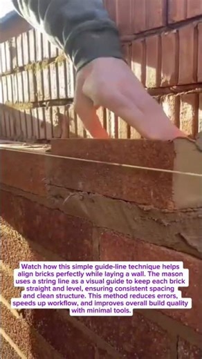 Perfect Brick Laying Trick That Saves Time & Boosts Accuracy!